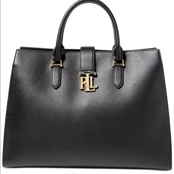 Ralph Lauren Handbags - SOLD Ralph Lauren Carrington Brigitte black handbag Leather